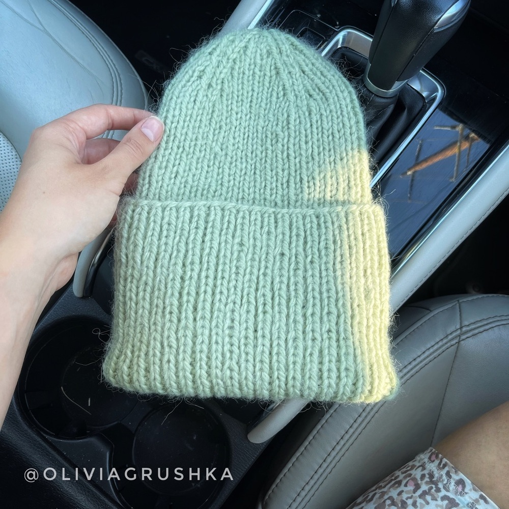 Rib-knit hat!